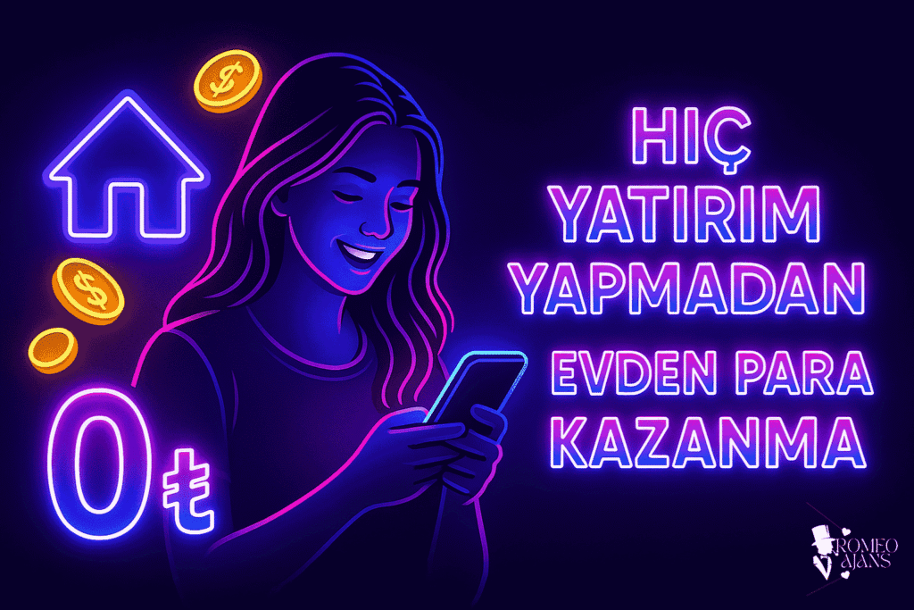 Hiç Yatırım Yapmadan Evden Para Kazanma